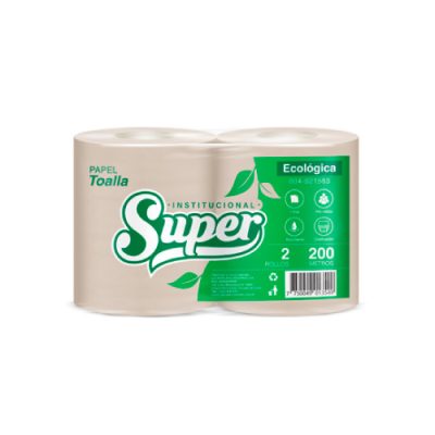 Papel Toalla Ecológico Super 200 mts