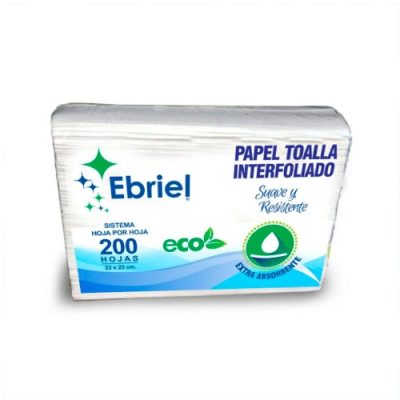 Papel Toalla Interfoliado Doble Hoja 200 Unid Ebriel